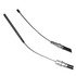 18P599 by ACDELCO - Parking Brake Cable - 90.60" Cable, Threaded End 1, Fixed Wire Stop End 2, Steel