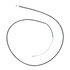 18P603 by ACDELCO - Parking Brake Cable - Front, 127.80", Fixed Wire Stop End, Steel