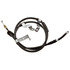 18P97011 by ACDELCO - Parking Brake Cable - Rear, Horizontal Barrel End 1, Retainer End 2