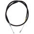 18P97140 by ACDELCO - Parking Brake Cable - Rear, 66.50", Pearl End 1, Clevis End 2, Stainless Steel