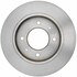 18A833AC by ACDELCO - Disc Brake Rotor - 4 Lug Holes, Cast Iron, Coated, Plain Solid, Rear