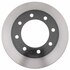 18A968 by ACDELCO - Disc Brake Rotor - 8 Lug Holes, Cast Iron, Plain, Turned Ground, Vented, Front
