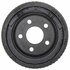 18B126 by ACDELCO - Brake Drum - Rear, Turned, Cast Iron, Regular, Finned Cooling Fins