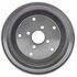 18B173 by ACDELCO - Brake Drum - Rear, Turned, Cast Iron, Regular, Plain Cooling Fins