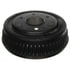 ACDelco 18B202 Brake Drum Brake Drum - Rear, 6 Bolt Holes, 5.5" Bolt Circle, Turned, Cast Iron, Regular