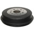 18B244 by ACDELCO - Brake Drum - Rear, Turned, Cast Iron, Regular, Plain Cooling Fins
