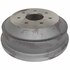 18B393 by ACDELCO - Brake Drum - Rear, Turned, Cast Iron, Regular, Plain Cooling Fins