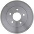 18B597 by ACDELCO - Brake Drum - Rear, Turned, Cast Iron, Regular, Plain Cooling Fins