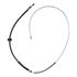 18P1588 by ACDELCO - Parking Brake Cable - Front, 66.60", Fixed Wire Stop End, Steel