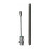 18P2000 by ACDELCO - Parking Brake Cable - Rear, 34.30", Threaded End 1, Fixed Wire Stop End 2, Steel