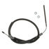 18P2000 by ACDELCO - Parking Brake Cable - Rear, 34.30", Threaded End 1, Fixed Wire Stop End 2, Steel