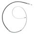 18P2433 by ACDELCO - Parking Brake Cable - Front, 75.10", Fixed Wire Stop End, Steel