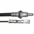 18P2826 by ACDELCO - Parking Brake Cable - Rear, 109.10", Fixed Wire Stop End 1, Bracket End 2, Steel