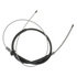 18P2571 by ACDELCO - Parking Brake Cable - Rear, 78.20", Fixed Wire Stop End, Steel
