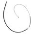 18P418 by ACDELCO - Parking Brake Cable - Front, 65.50", Fixed Wire Stop End, Steel