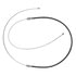 18P461 by ACDELCO - Parking Brake Cable - Rear, 90.80", Fixed Wire Stop End, Steel