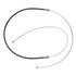 18P461 by ACDELCO - Parking Brake Cable - Rear, 90.80", Fixed Wire Stop End, Steel