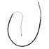 18P425 by ACDELCO - Parking Brake Cable - Rear, 57.60", Fixed Wire Stop End, Steel