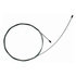 18P7 by ACDELCO - Parking Brake Cable - 82.50" Cable, Fixed Wire Stop End, Steel