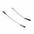 18P870 by ACDELCO - Parking Brake Cable - Rear, 56.80", Eyelet End 1, Fixed Wire Stop End 2, Steel