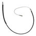 18P870 by ACDELCO - Parking Brake Cable - Rear, 56.80", Eyelet End 1, Fixed Wire Stop End 2, Steel