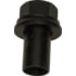 GL-2939 by HALTEC - Flange Nut - Grade 8, Black Finish, M22-1 1/2 Inner Thread, 33mm Hex Size, 39mm Sleeve Length, for Use On Dual Aluminum, for Aluminum Wheels; Sleeve Nut