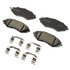 17D1035CHF1 by ACDELCO - Disc Brake Pad - Bonded, Ceramic, Revised F1 Part Design, with Hardware