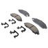 17D1039CHF1 by ACDELCO - Disc Brake Pad - Bonded, Ceramic, Revised F1 Part Design, with Hardware