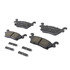 17D1120CHF1 by ACDELCO - Disc Brake Pad - Bonded, Ceramic, Revised F1 Part Design, with Hardware