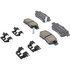 17D1088CHF1 by ACDELCO - Disc Brake Pad - Bonded, Ceramic, Revised F1 Part Design, with Hardware