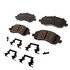 17D1285CHF1 by ACDELCO - Disc Brake Pad - Bonded, Ceramic, Revised F1 Part Design, with Hardware