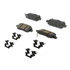 17D1288ACHF2 by ACDELCO - Disc Brake Pad Set - Rear, Ceramic, Bonded, with Mounting Hardware