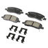 17D1172CHF1 by ACDELCO - Disc Brake Pad - Bonded, Ceramic, Revised F1 Part Design, with Hardware