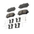 ACDelco 17D1281CHF1 Disc Brake Pad Set Disc Brake Pad - Bonded, Ceramic, Revised F1 Part Design, with Hardware