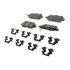 17D1288CHF2 by ACDELCO - Disc Brake Pad Set - Rear, Ceramic, Bonded, with Mounting Hardware