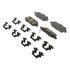 17D1288CHF2 by ACDELCO - Disc Brake Pad Set - Rear, Ceramic, Bonded, with Mounting Hardware