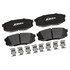 17D1304SDH by ACDELCO - Disc Brake Pad Set - Rear, Ceramic, Bonded, with Mounting Hardware