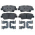 17D1313CHF1 by ACDELCO - Disc Brake Pad - Bonded, Ceramic, Revised F1 Part Design, with Hardware
