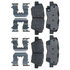 17D1313CHF1 by ACDELCO - Disc Brake Pad - Bonded, Ceramic, Revised F1 Part Design, with Hardware