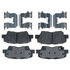 17D1313CHF1 by ACDELCO - Disc Brake Pad - Bonded, Ceramic, Revised F1 Part Design, with Hardware