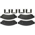 17D1334SDH by ACDELCO - Disc Brake Pad Set - Rear, Semi-Metallic, with Mounting Hardware