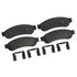 17D1334SDH by ACDELCO - Disc Brake Pad Set - Rear, Semi-Metallic, with Mounting Hardware