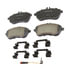 17D1340CHF1 by ACDELCO - Disc Brake Pad - Bonded, Ceramic, Revised F1 Part Design, with Hardware