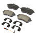 17D1340CHF1 by ACDELCO - Disc Brake Pad - Bonded, Ceramic, Revised F1 Part Design, with Hardware