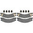 17D1329MXH by ACDELCO - Disc Brake Pad Set - Rear, Bonded, Semi-Metallic, with Mounting Hardware