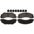 17D1414MHSV by ACDELCO - Disc Brake Pad Set - Front, Bonded, Semi-Metallic, with Mounting Hardware