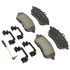 17D1340CHF1 by ACDELCO - Disc Brake Pad - Bonded, Ceramic, Revised F1 Part Design, with Hardware