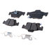 17D1498CH by ACDELCO - Disc Brake Pad - Ceramic, Original Part Design, with Hardware