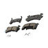 17D154CHF1 by ACDELCO - Disc Brake Pad - Bonded, Ceramic, Revised F1 Part Design, with Hardware