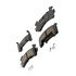 17D154CHF1 by ACDELCO - Disc Brake Pad - Bonded, Ceramic, Revised F1 Part Design, with Hardware